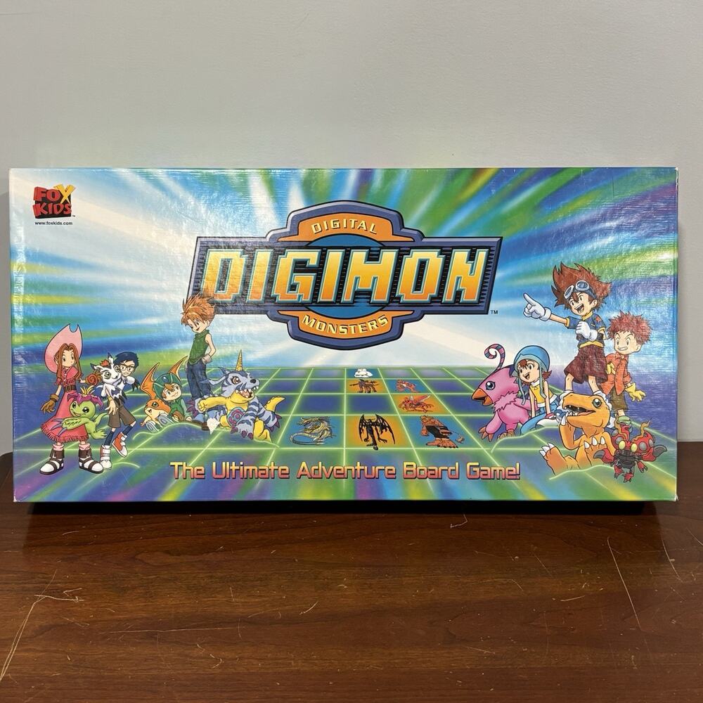 Digimon Digital Monsters Ultimate Adventure Board Game - READ Missing 2 Tokens